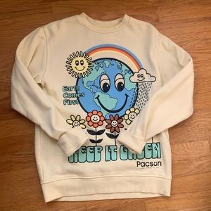 EARTH RAINBOW CREWNECK PACSUN